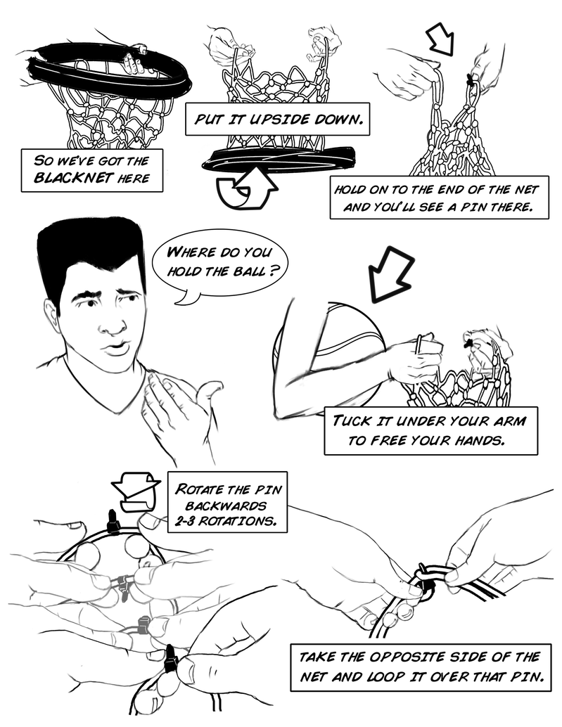 The World's First Portable Replacement Basketball Net